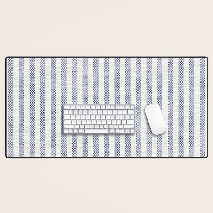 AEGEAN TICKING STRIPE BLUE Desk Mat Gallery Image 1