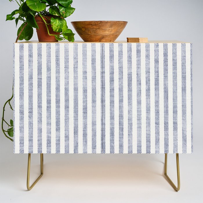 AEGEAN TICKING STRIPE BLUE Credenza Gallery Image 1