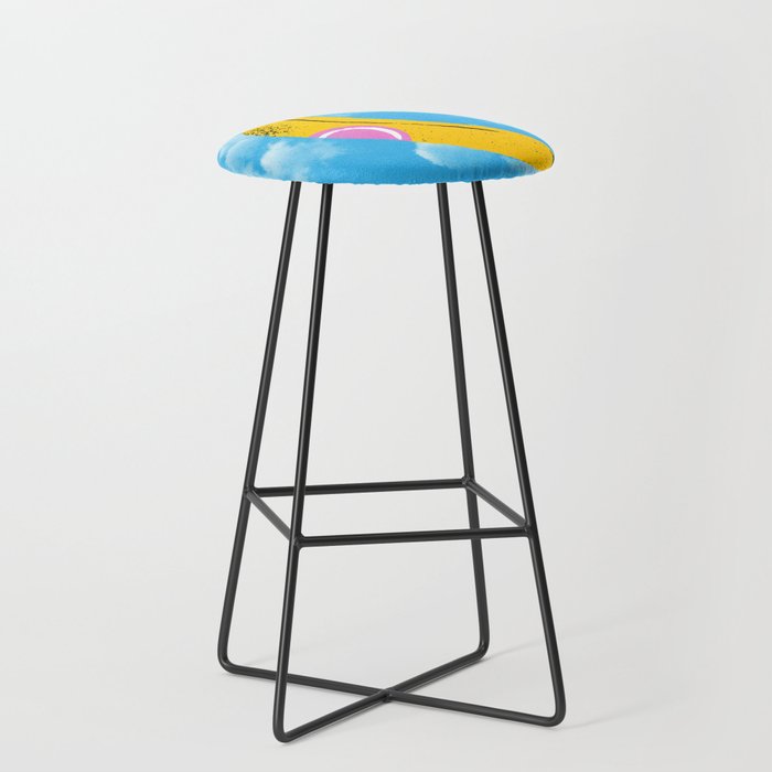 Banana Pop Art: Sky Edition Stool Gallery Image 1