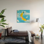 Banana Pop Art: Sky Edition Wood Wall Art Gallery Image 2