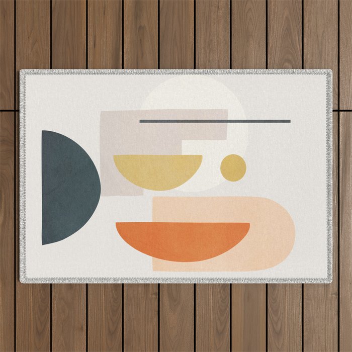 Modern Shapes 01 Outdoor Rug Gallery Image 1