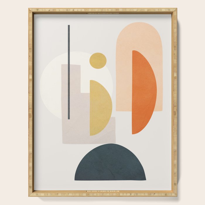 Modern Shapes 01 Serving Tray Gallery Image 1