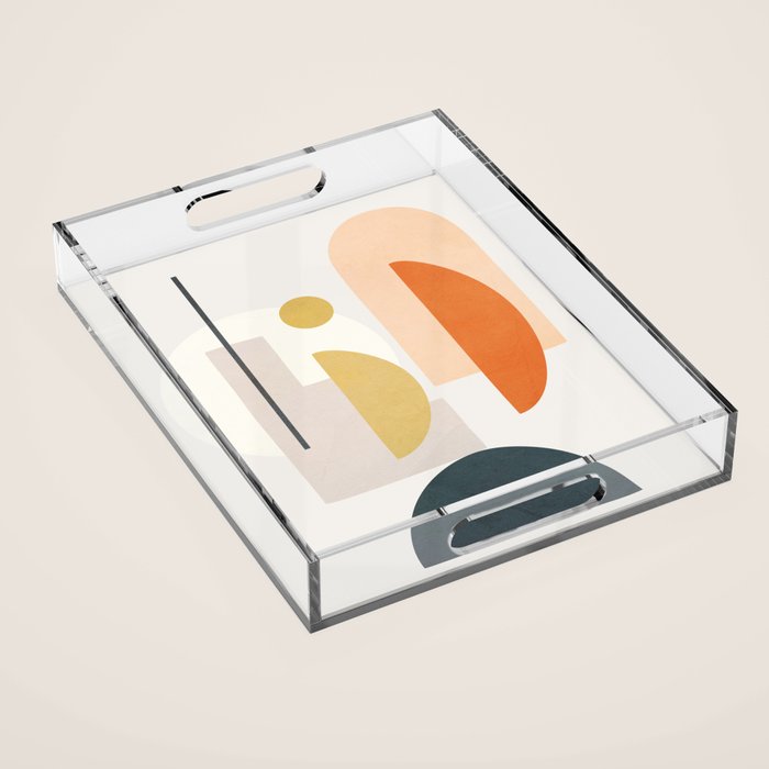 Modern Shapes 01 Acrylic Tray Gallery Image 1