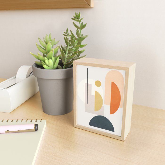 Modern Shapes 01 Mini Art Print Gallery Image 2