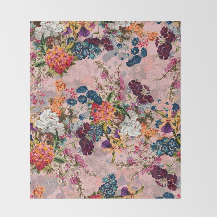Summer Botanical Garden VIII - II Throw Blanket Gallery Image 2