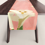 Girl Holding Flowers 3 Table Runner Gallery Image 1