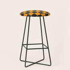 Mineral Dust x Tangerine Mixed Checker Stool Gallery Image 1
