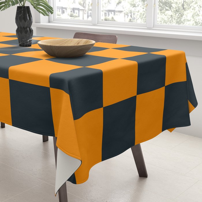 Mineral Dust x Tangerine Mixed Checker Tablecloth Gallery Image 3