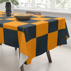 Mineral Dust x Tangerine Mixed Checker Tablecloth Gallery Image 3