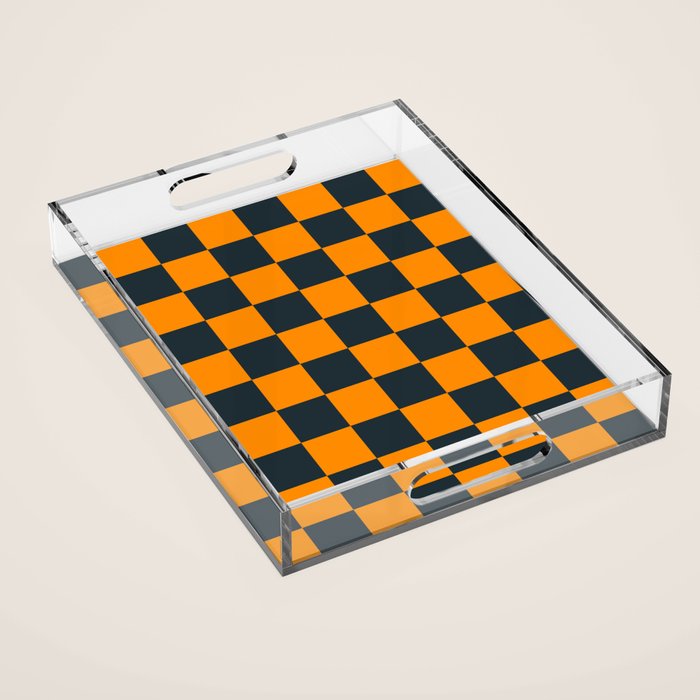 Mineral Dust x Tangerine Mixed Checker Acrylic Tray Gallery Image 1