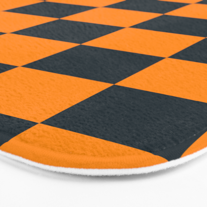 Mineral Dust x Tangerine Mixed Checker Bath Mat Gallery Image 3