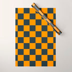 Mineral Dust x Tangerine Mixed Checker Wrapping Paper Gallery Image 1