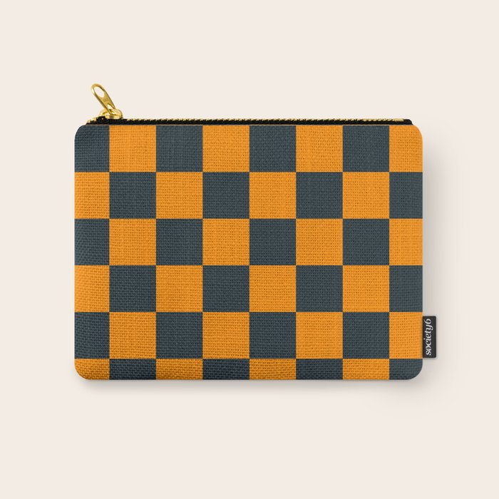 Mineral Dust x Tangerine Mixed Checker Carry All Pouch Gallery Image 1