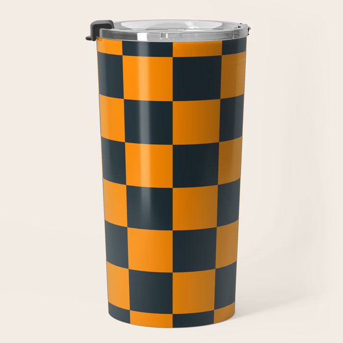 Mineral Dust x Tangerine Mixed Checker Travel Mug Gallery Image 3