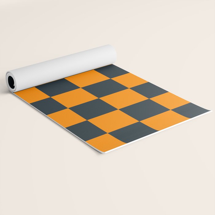Mineral Dust x Tangerine Mixed Checker Yoga Mat Gallery Image 2