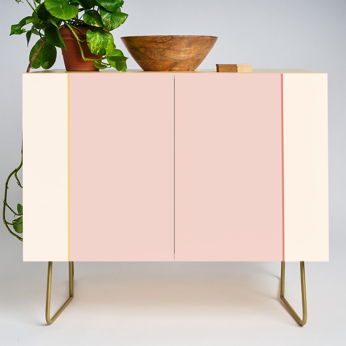 Subtle Spring Color Block - Soft Pink Credenza Gallery Image 1