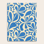 Blue abstract flower art pattern Notebook Gallery Image 4