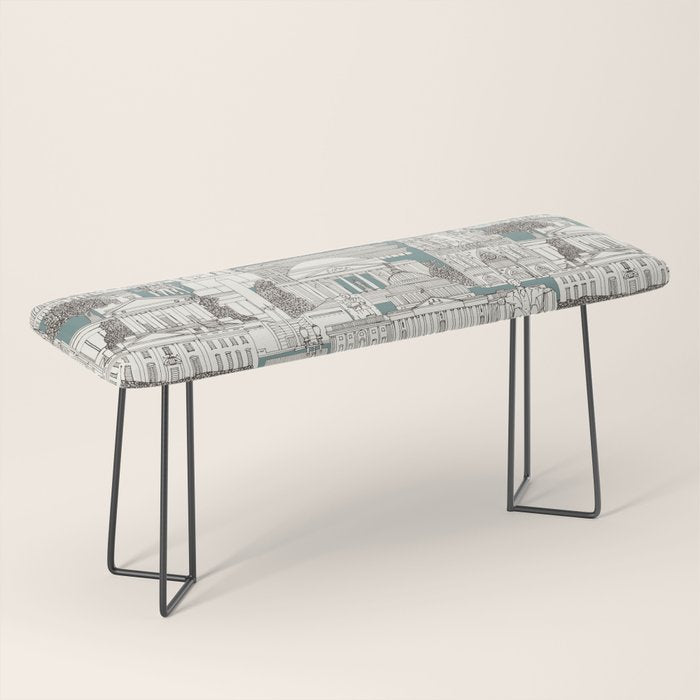 Washington DC toile juniper Bench Gallery Image 1