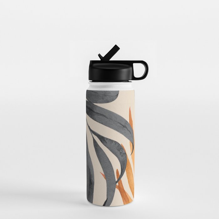 Abstract Art Tropical Leaves 160 Water Bottle Gallery Image 1