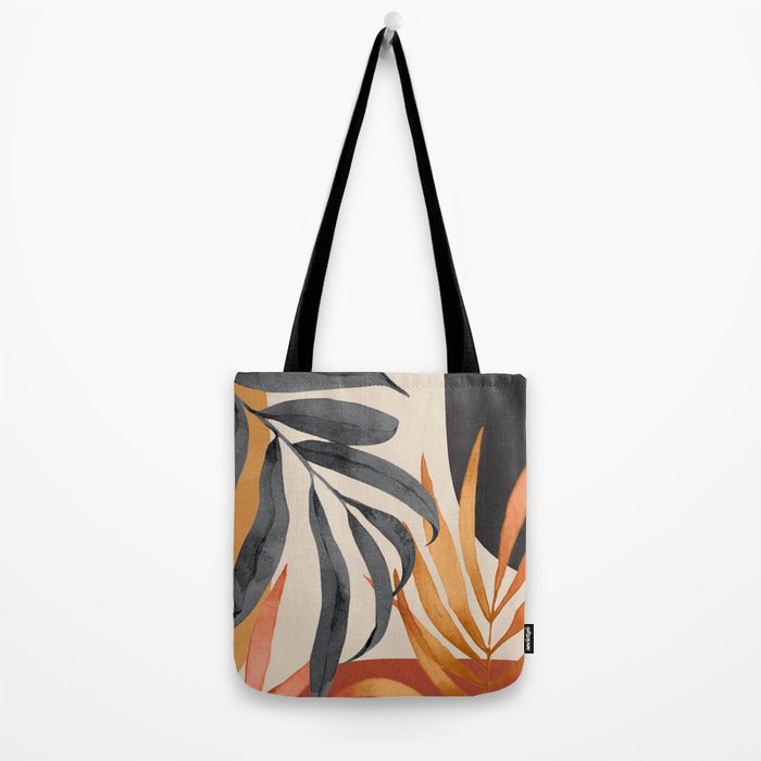 Abstract Art Tropical Leaves 160 Tote Bag Gallery Image 2