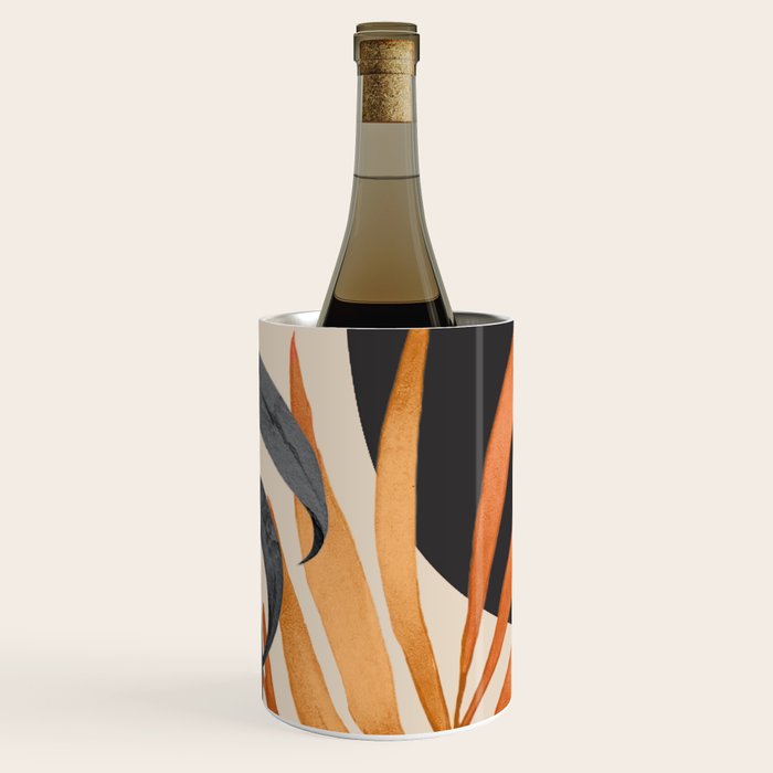 Abstract Art Tropical Leaves 160 Wine Chiller Gallery Image 3