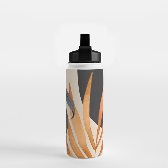 Abstract Art Tropical Leaves 160 Water Bottle Gallery Image 2