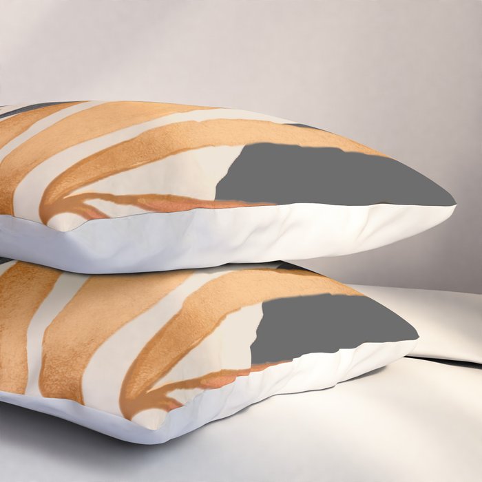 Abstract Art Tropical Leaves 160 Pillow Sham Gallery Image 3