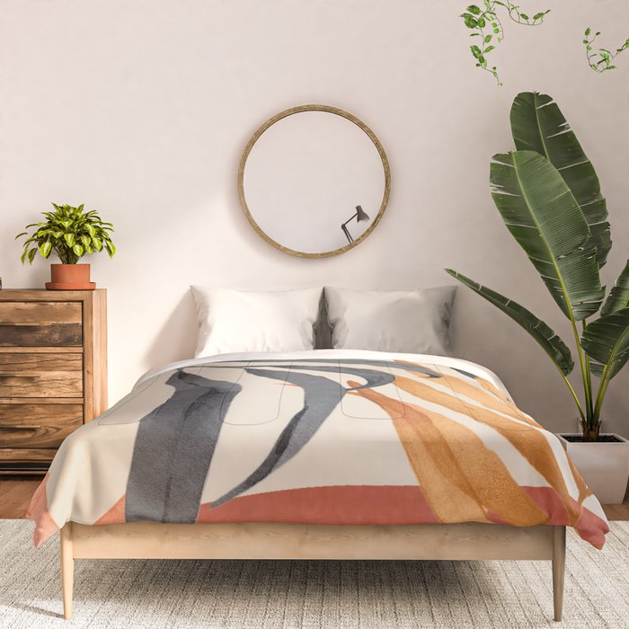 Abstract Art Tropical Leaves 160 Comforter Gallery Image 3