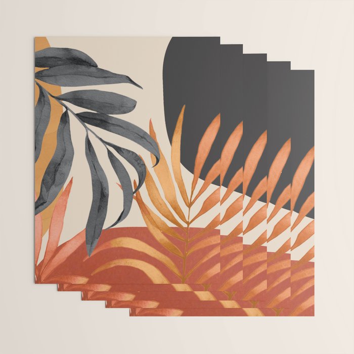 Abstract Art Tropical Leaves 160 Wrapping Paper Gallery Image 3