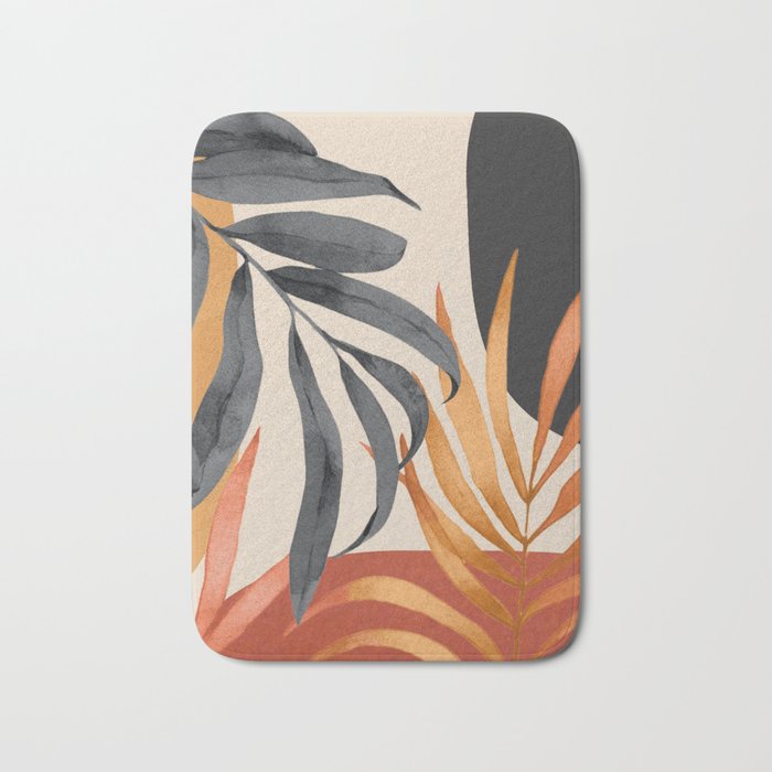 Abstract Art Tropical Leaves 160 Bath Mat Gallery Image 1