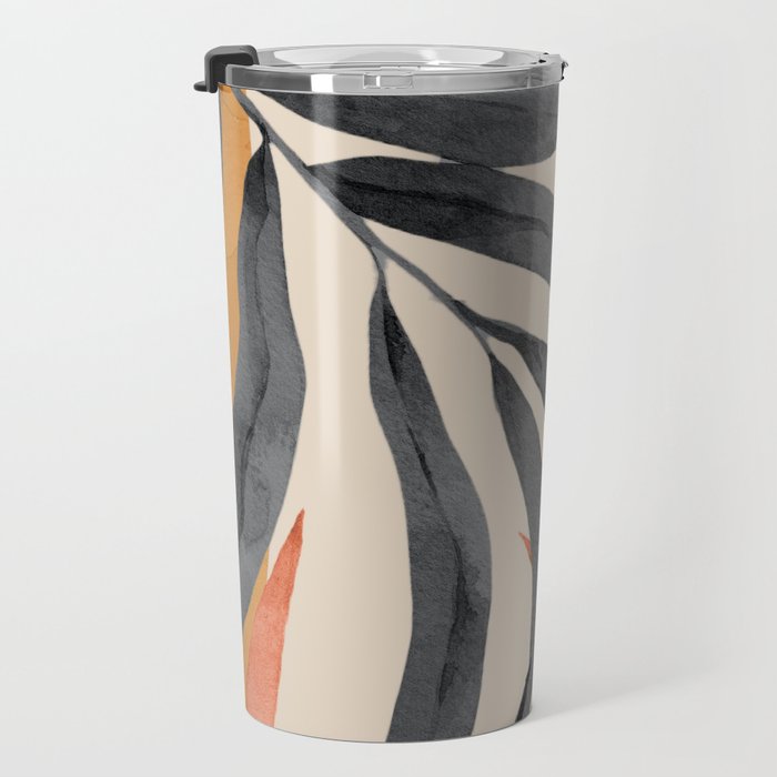 Abstract Art Tropical Leaves 160 Travel Mug Gallery Image 3
