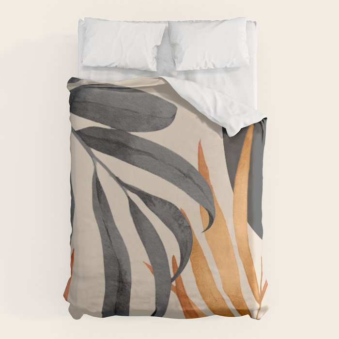 Abstract Art Tropical Leaves 160 Duvet Cover Gallery Image 6