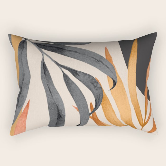 Abstract Art Tropical Leaves 160 Rectangular Pillow Gallery Image 2
