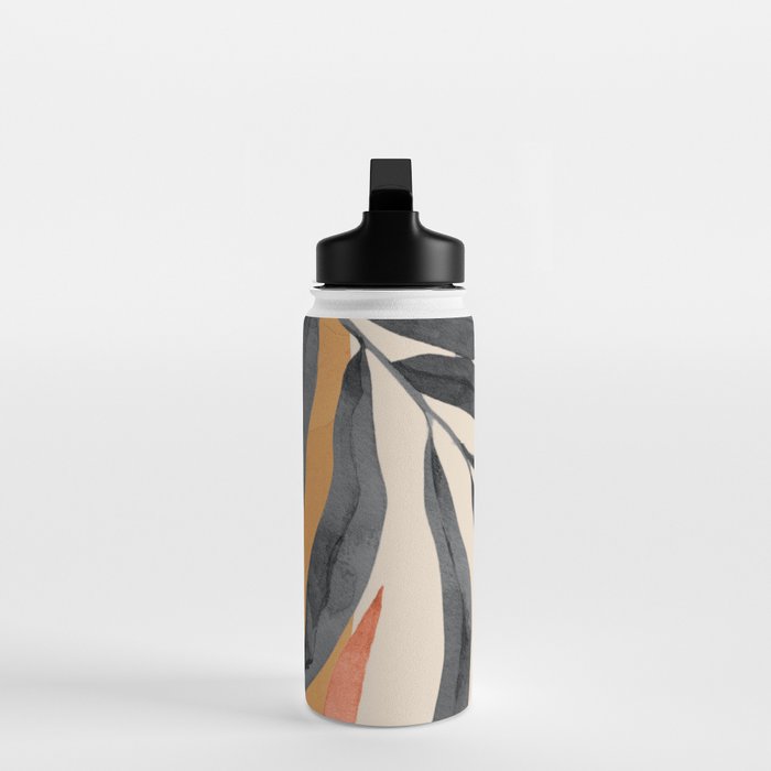 Abstract Art Tropical Leaves 160 Water Bottle Gallery Image 3
