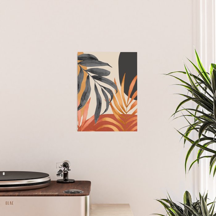 Abstract Art Tropical Leaves 160 Poster Gallery Image 2