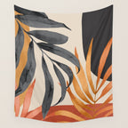 Abstract Art Tropical Leaves 160 Wall Tapestry Gallery Image 4