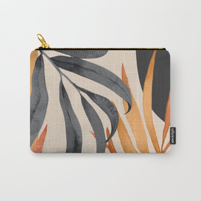 Abstract Art Tropical Leaves 160 Carry All Pouch Gallery Image 1