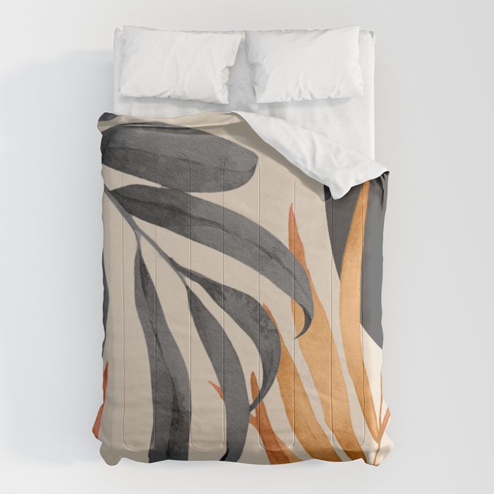Abstract Art Tropical Leaves 160 Comforter Gallery Image 6