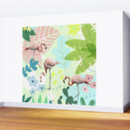 Flamingo jungle Wall Mural Gallery Image 2