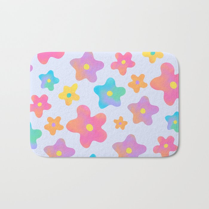 Flower market neon Bath Mat Gallery Image 1