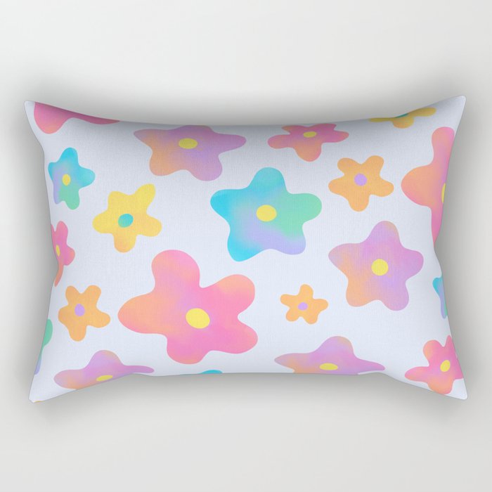Flower market neon Rectangular Pillow Gallery Image 1