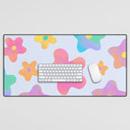 Flower market neon Desk Mat Gallery Image 1