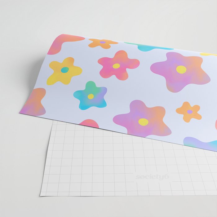 Flower market neon Wrapping Paper Gallery Image 2