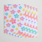 Flower market neon Wrapping Paper Gallery Image 3