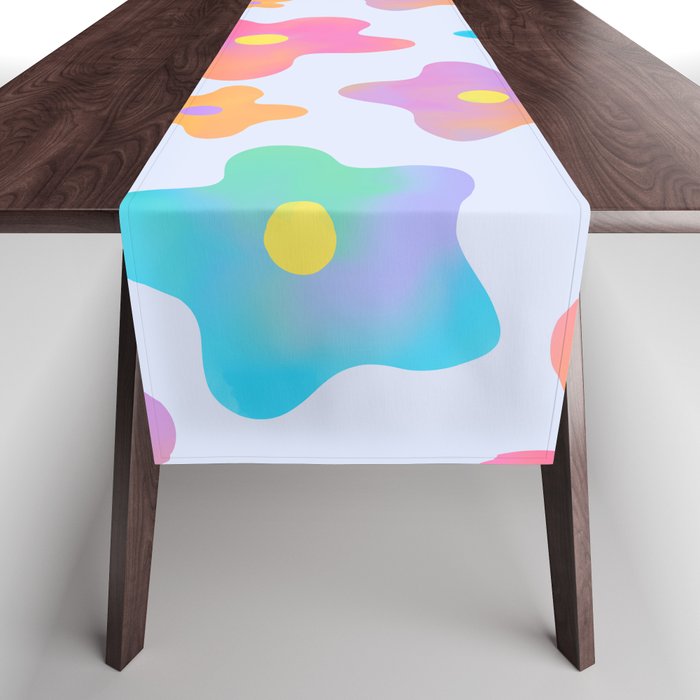 Flower market neon Table Runner Gallery Image 1