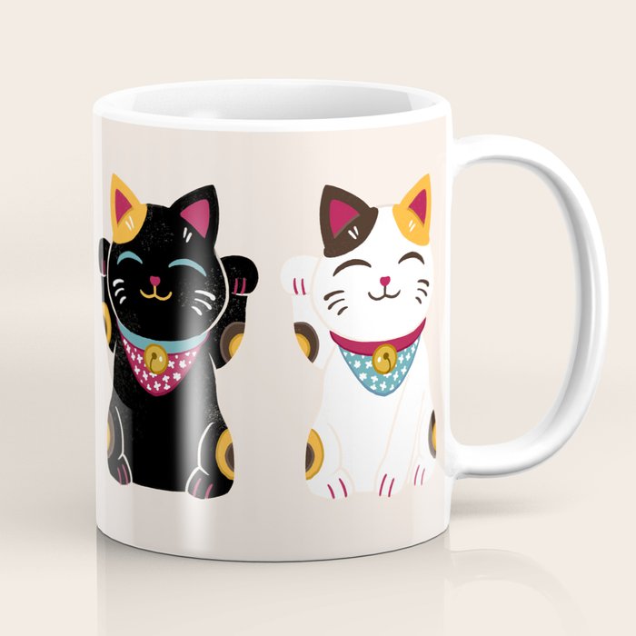 Maneki Neko - Lucky Cats Coffee Mug Gallery Image 1
