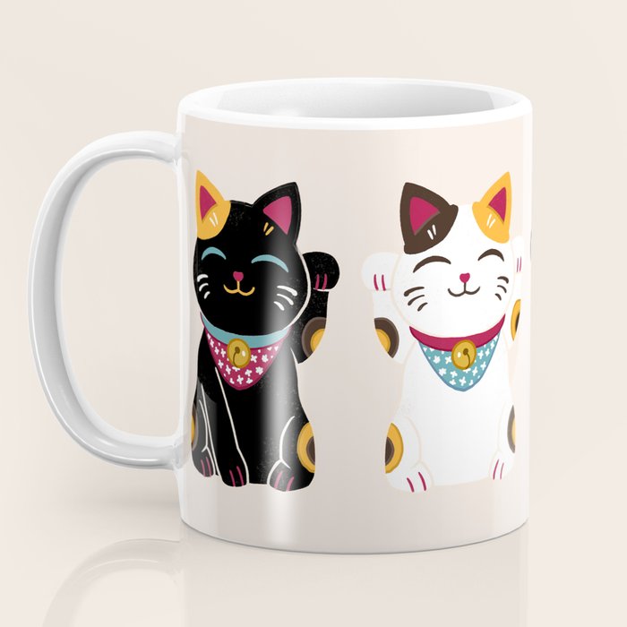 Maneki Neko - Lucky Cats Coffee Mug Gallery Image 3