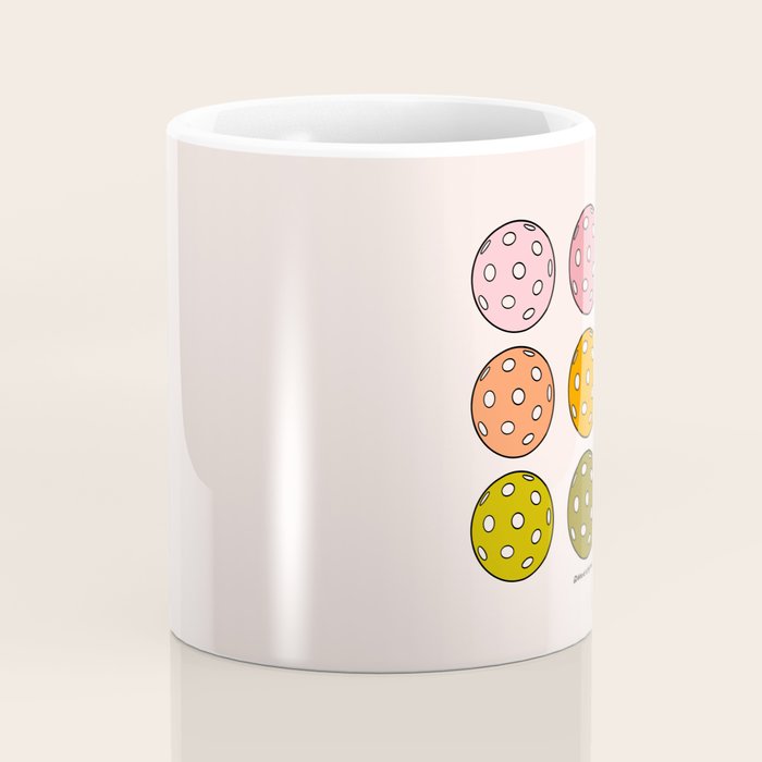 Rainbow Pickleballs Coffee Mug Gallery Image 4