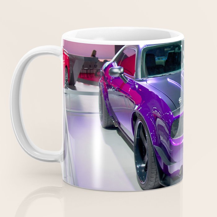 Purple Challenger Hellcat Demon color photograph / photography / poster Coffee Mug Gallery Image 3