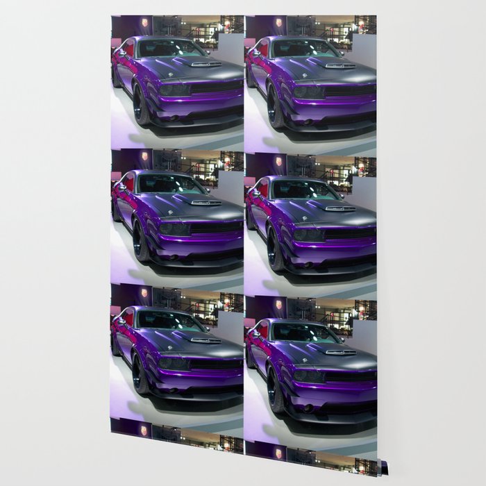 Purple Challenger Hellcat Demon color photograph / photography / poster Wallpaper Gallery Image 2
